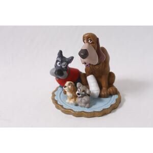 Disney Li'l Classics Lady and the Tramp Figurine Jock and Trusty ~260423-WH 1091